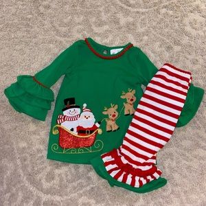 Rare Edition Santa’s sleigh set. Size girls 12 month